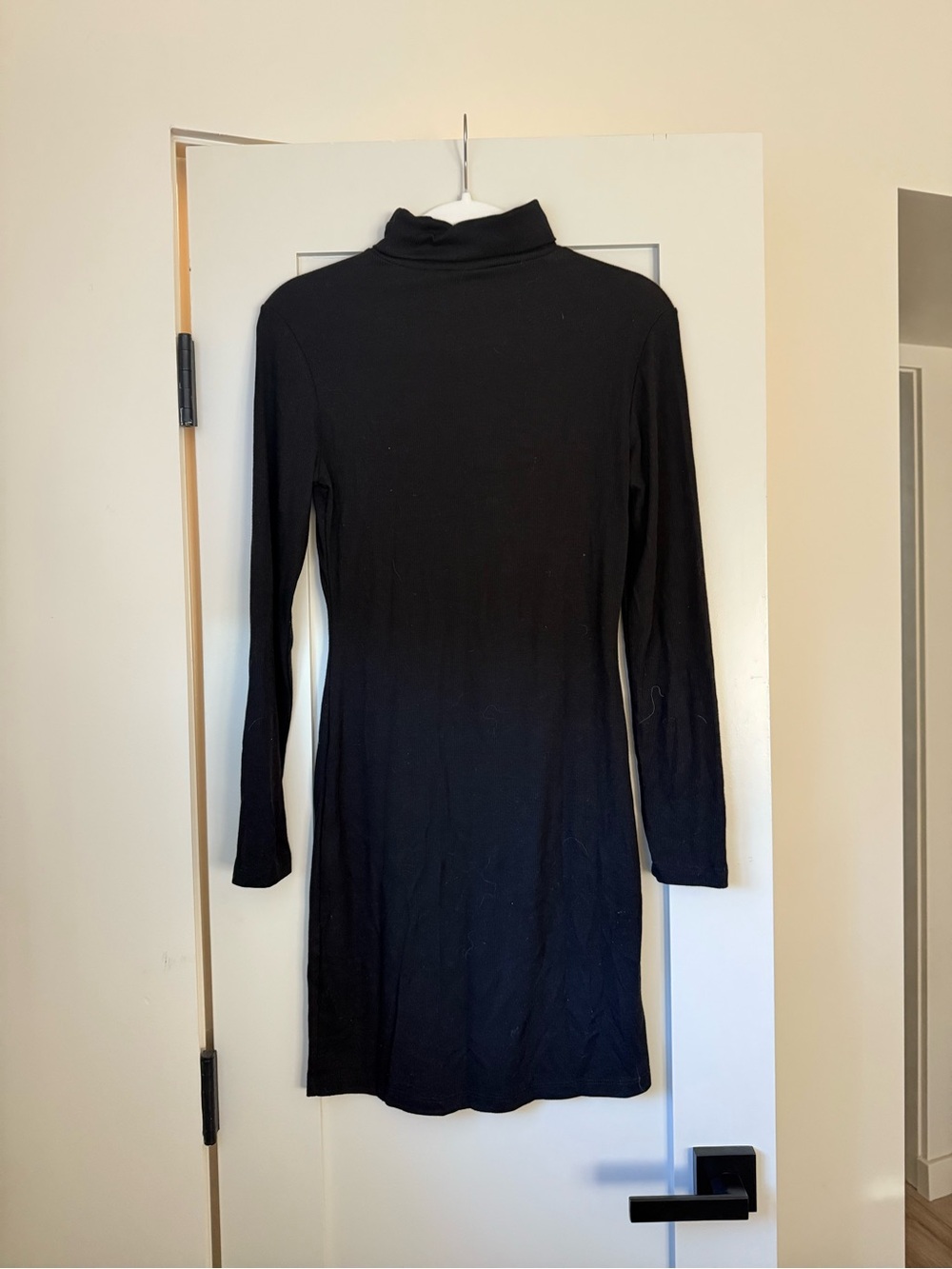 Lulus Black Long-Sleeve Turtleneck Dress